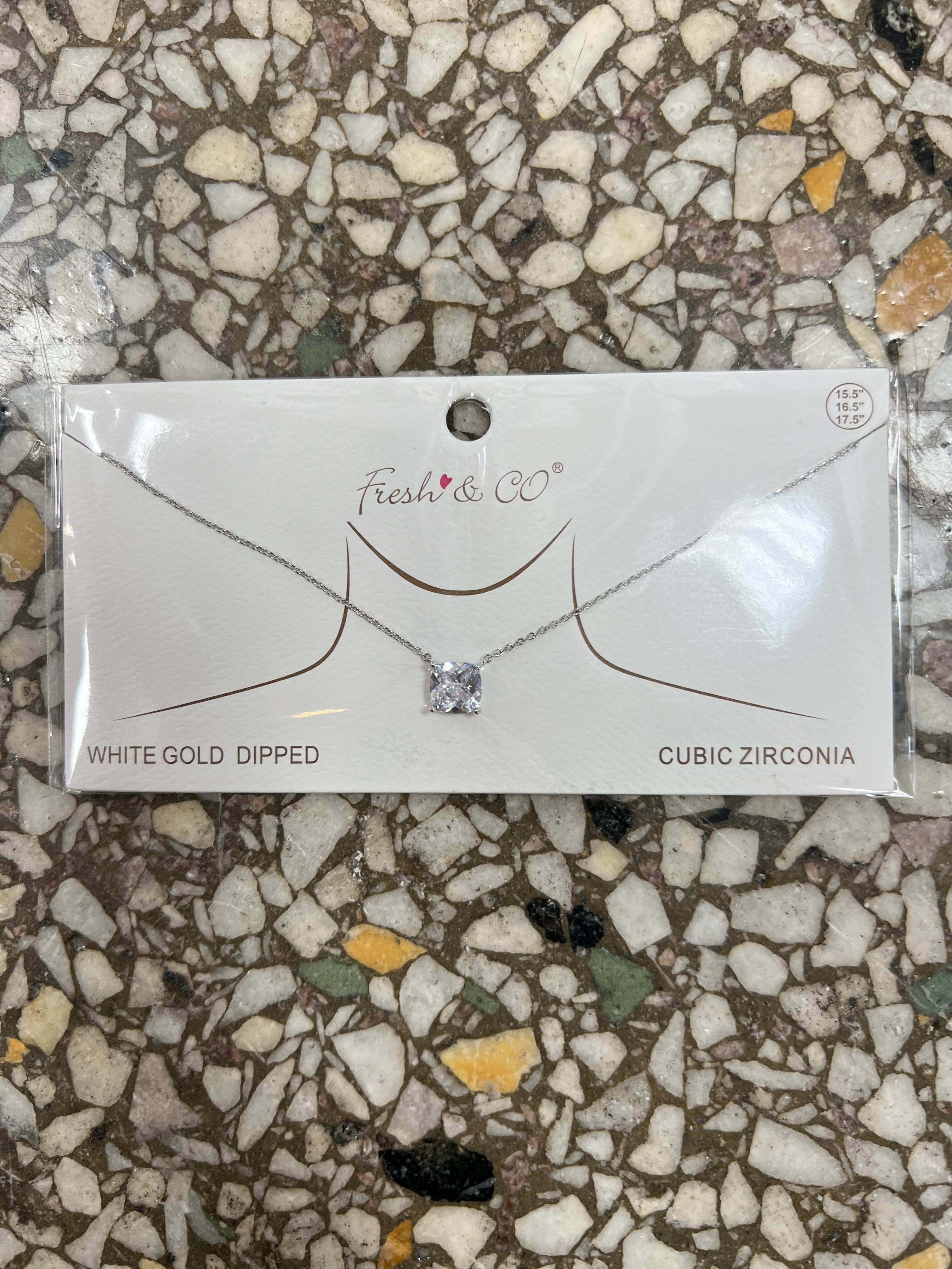 Cubic Necklace-Necklaces-Avenue Zoe-The Silo Boutique, Women's Fashion Boutique Located in Warren and Grand Forks North Dakota