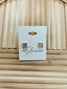 Dazzlers Framed Stud Earrings-earrings-howards-The Silo Boutique, Women's Fashion Boutique Located in Warren and Grand Forks North Dakota