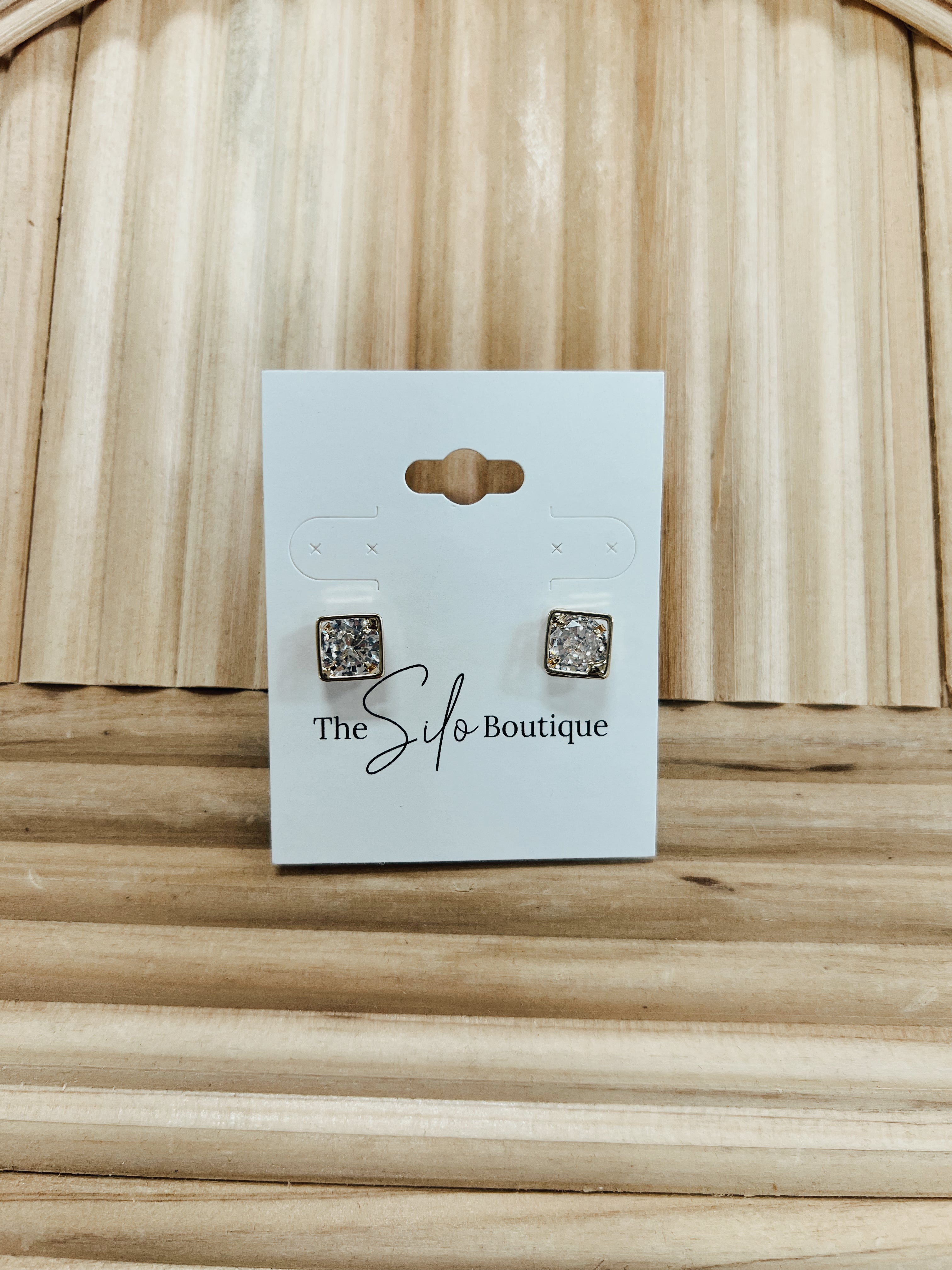 Dazzlers Framed Stud Earrings-earrings-howards-The Silo Boutique, Women's Fashion Boutique Located in Warren and Grand Forks North Dakota