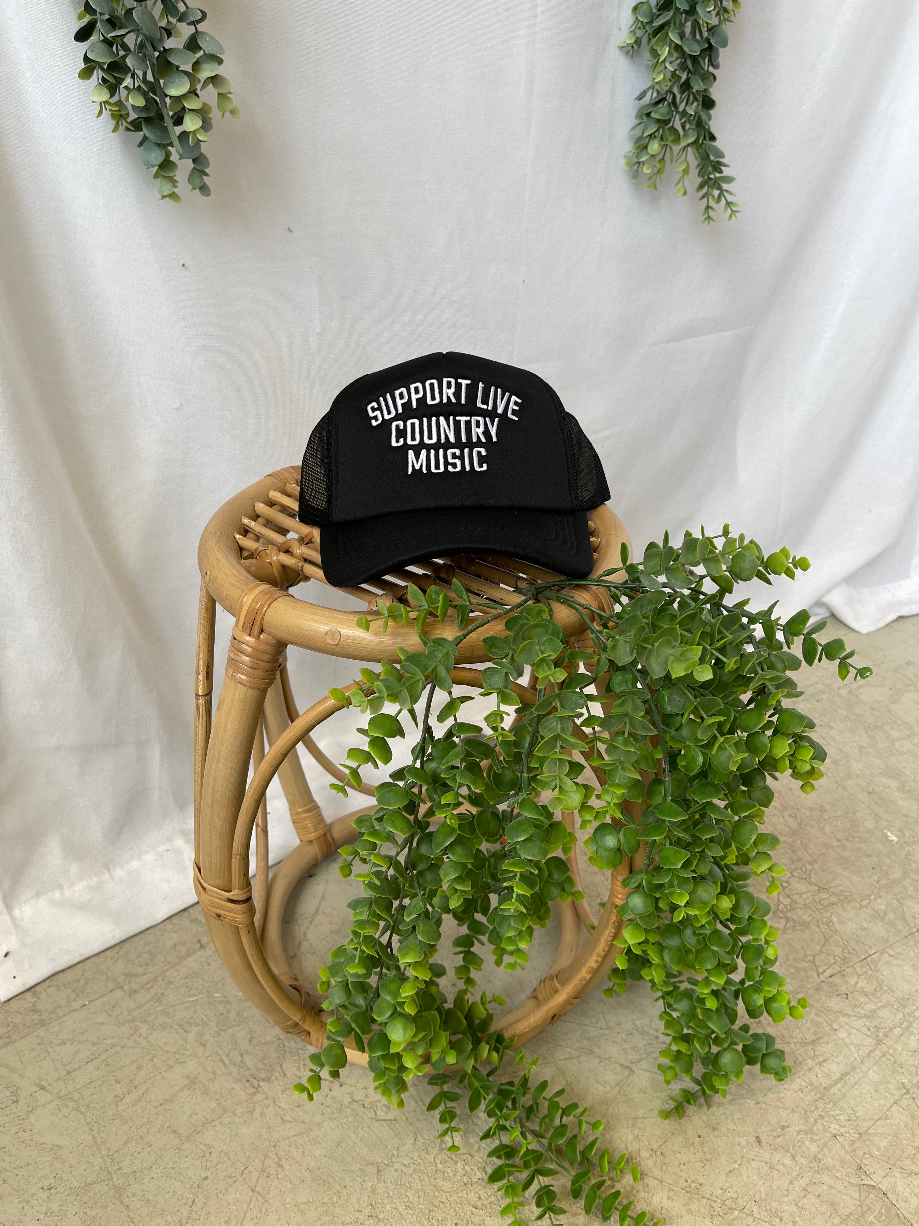 Support Live Music Hat-Hats-panache-The Silo Boutique, Women's Fashion Boutique Located in Warren and Grand Forks North Dakota