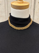 Gold Twisted Thick Necklace-Necklaces-Fame-The Silo Boutique, Women's Fashion Boutique Located in Warren and Grand Forks North Dakota