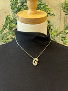 Fame Bubble Initial Necklace-Necklaces-Fame-The Silo Boutique, Women's Fashion Boutique Located in Warren and Grand Forks North Dakota