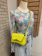 Leather Rope Purse-Lime-Purses-Fame-The Silo Boutique, Women's Fashion Boutique Located in Warren and Grand Forks North Dakota