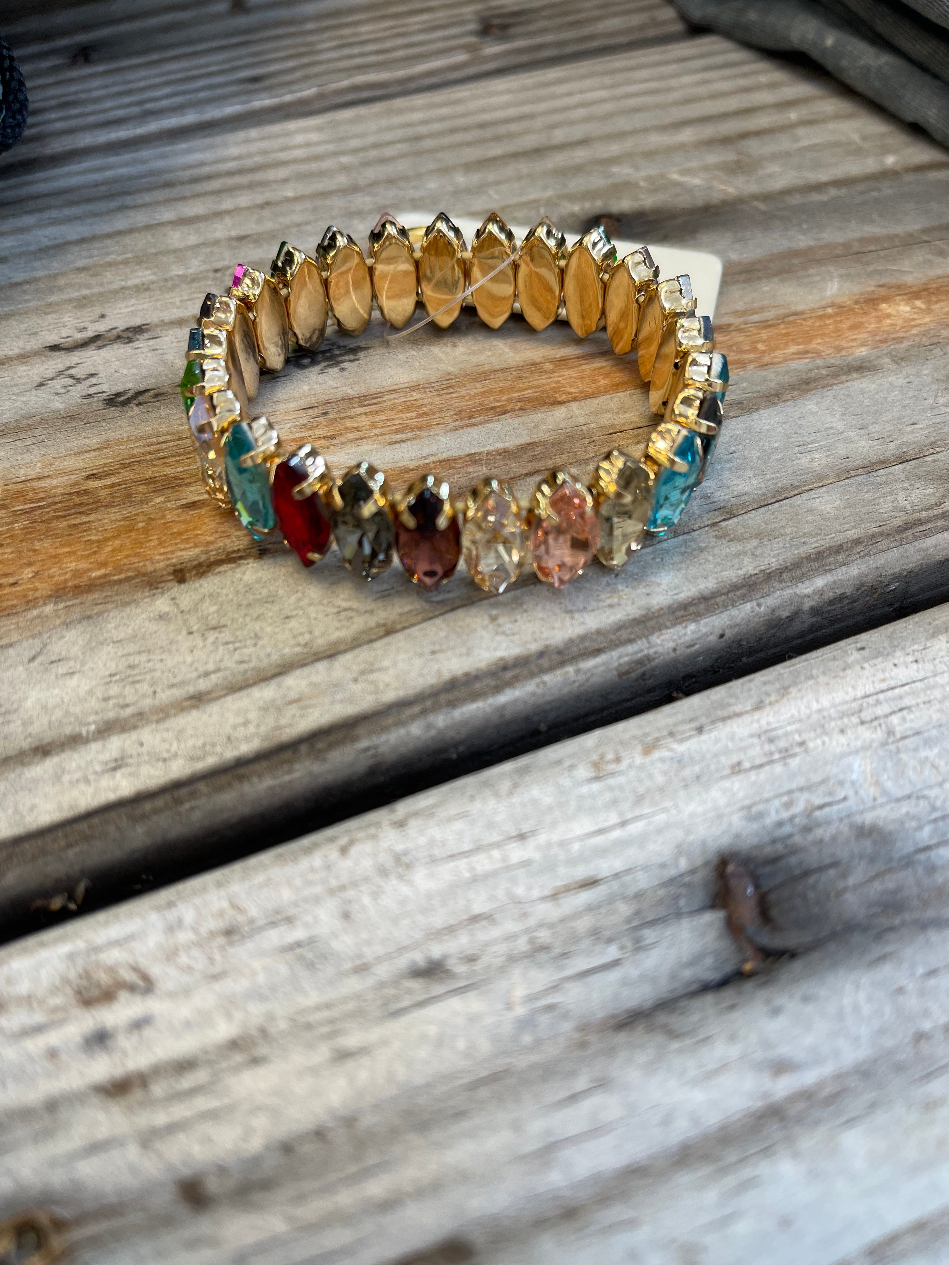 Gem Color Pop Bracelet-Bracelets-posh-The Silo Boutique, Women's Fashion Boutique Located in Warren and Grand Forks North Dakota