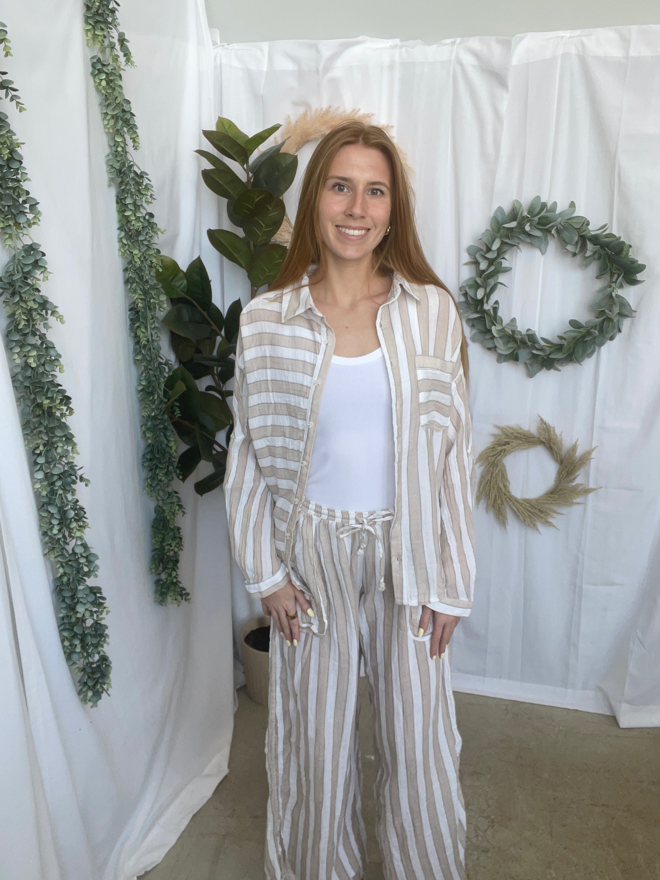 Double Gauze Boho Pant-Pants-cotierra-The Silo Boutique, Women's Fashion Boutique Located in Warren and Grand Forks North Dakota