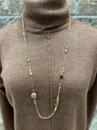 Moonstone Long Necklace-Necklaces-Fame-The Silo Boutique, Women's Fashion Boutique Located in Warren and Grand Forks North Dakota