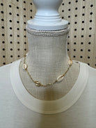 Shell Chain Necklace-Necklaces-Fame-The Silo Boutique, Women's Fashion Boutique Located in Warren and Grand Forks North Dakota