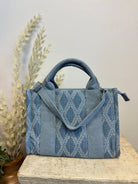 Denim Tote Purse-Final Sale Online Only-Purses-Fame-The Silo Boutique, Women's Fashion Boutique Located in Warren and Grand Forks North Dakota