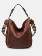 Aris Whipstitch Hobo/Crossbody Purse w/ Guitar Strap-Crossbody Purses-Jen and Co-The Silo Boutique, Women's Fashion Boutique Located in Warren and Grand Forks North Dakota