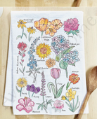 Summer Flowers Tea Towel-Tea Towels-Averys Home-The Silo Boutique, Women's Fashion Boutique Located in Warren and Grand Forks North Dakota