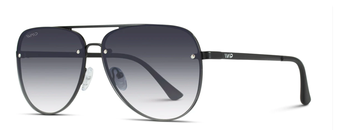 WMP Gradient Black Aviator Sunglasses-Sunglasses-wmp-The Silo Boutique, Women's Fashion Boutique Located in Warren and Grand Forks North Dakota