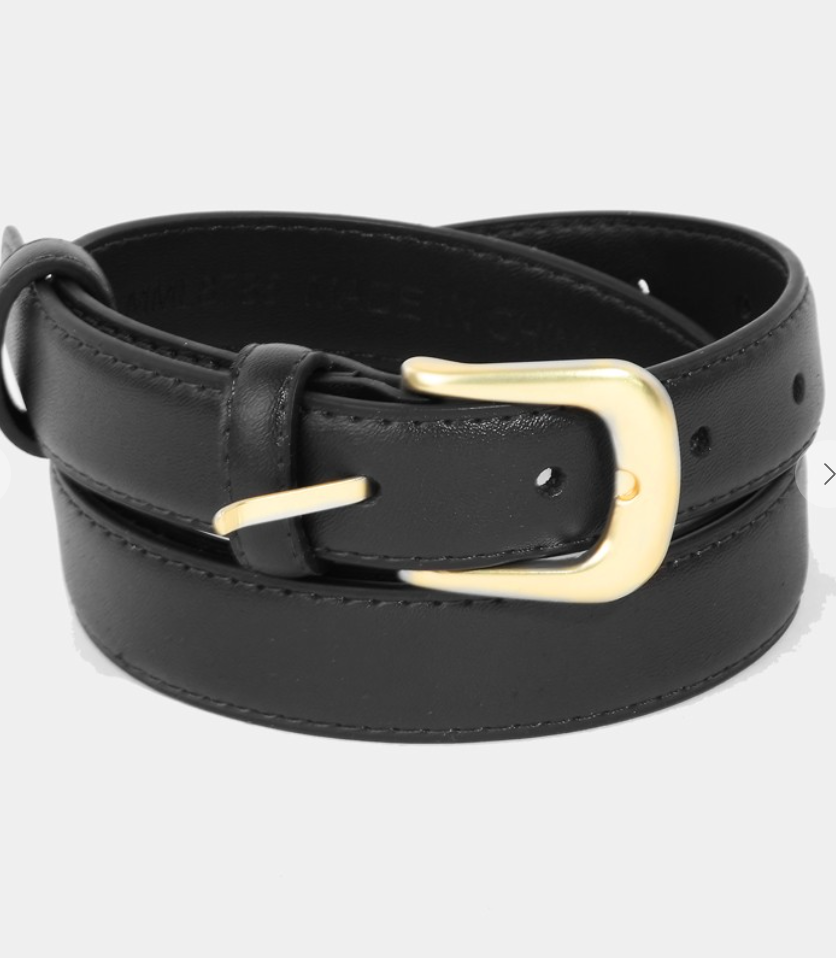 Timeless Belt-Black-Belts-Fame-The Silo Boutique, Women's Fashion Boutique Located in Warren and Grand Forks North Dakota