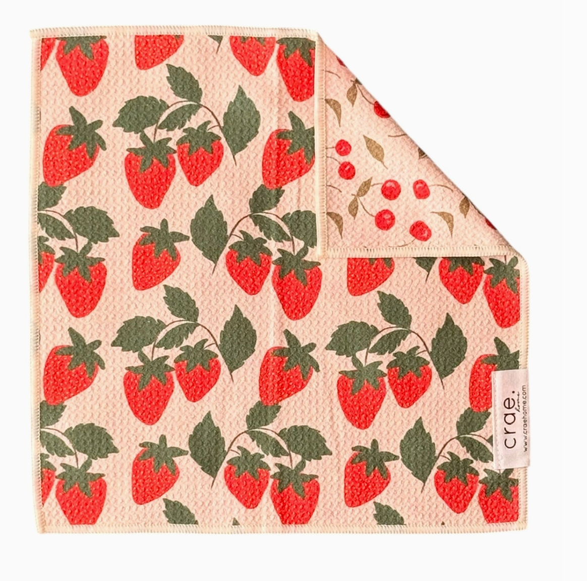 Crae Berries & Cherries Washcloth-Tea Towels-crae-The Silo Boutique, Women's Fashion Boutique Located in Warren and Grand Forks North Dakota