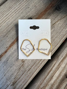 Encore Gold Drop Earrings-earrings-encore-The Silo Boutique, Women's Fashion Boutique Located in Warren and Grand Forks North Dakota