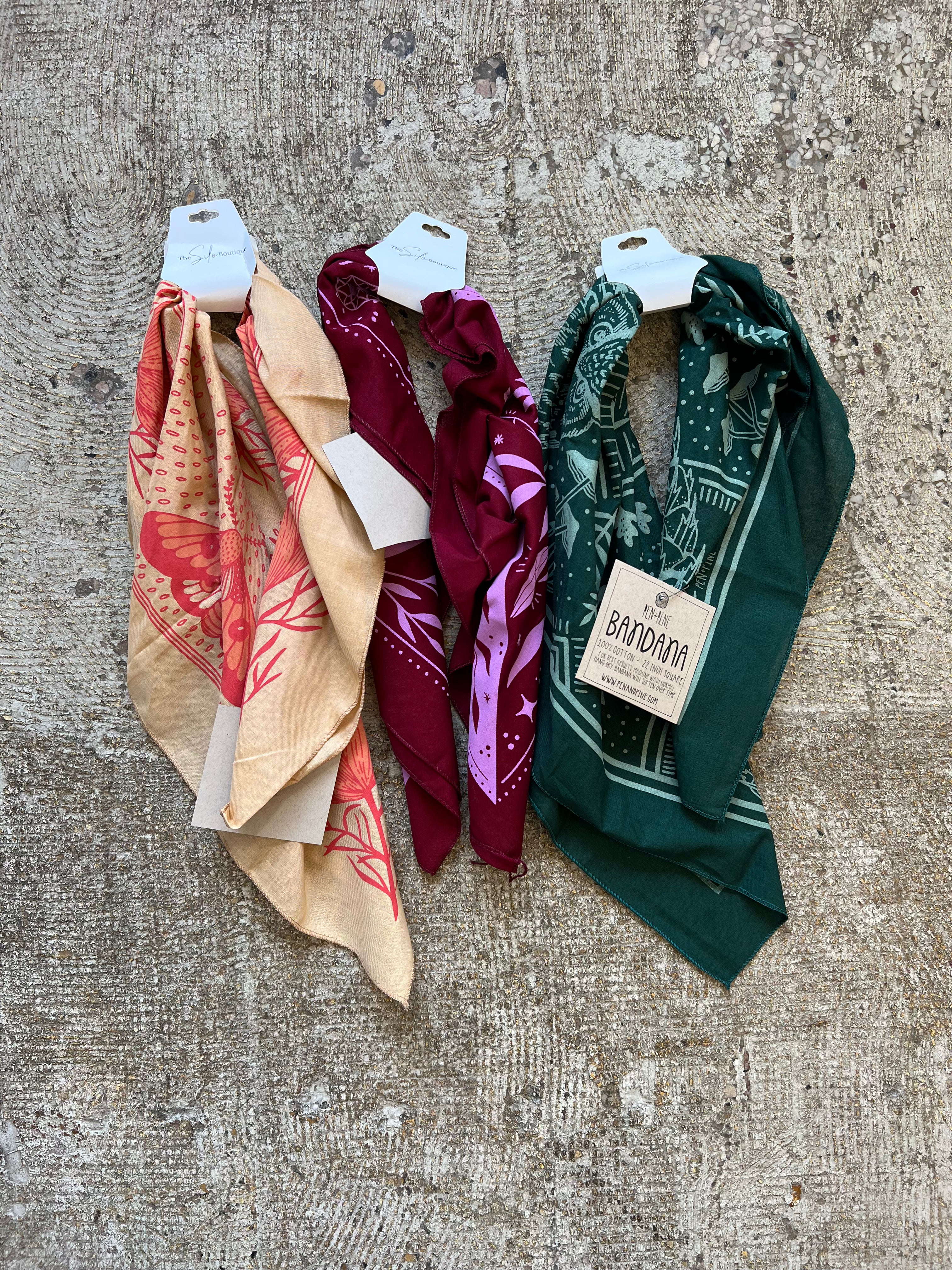 Pen + Pine Bandana-Jewelry-pine-The Silo Boutique, Women's Fashion Boutique Located in Warren and Grand Forks North Dakota