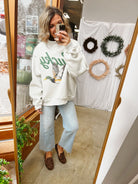 Bucketlist Duck Reversible Sweatshirt-Ash-sweashirts-bucketlist-The Silo Boutique, Women's Fashion Boutique Located in Warren and Grand Forks North Dakota