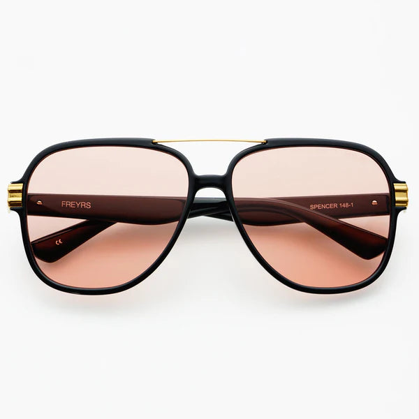 Freyrs Spencer Black Pink Sunglasses-Sunglasses-freyers-The Silo Boutique, Women's Fashion Boutique Located in Warren and Grand Forks North Dakota