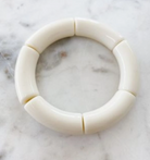 Cream Acrylic Bamboo Bangle-Jewelry-mod miss-The Silo Boutique, Women's Fashion Boutique Located in Warren and Grand Forks North Dakota