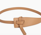 Ave Beige Leather Tie Belt-Belts-Avenue Zoe-The Silo Boutique, Women's Fashion Boutique Located in Warren and Grand Forks North Dakota