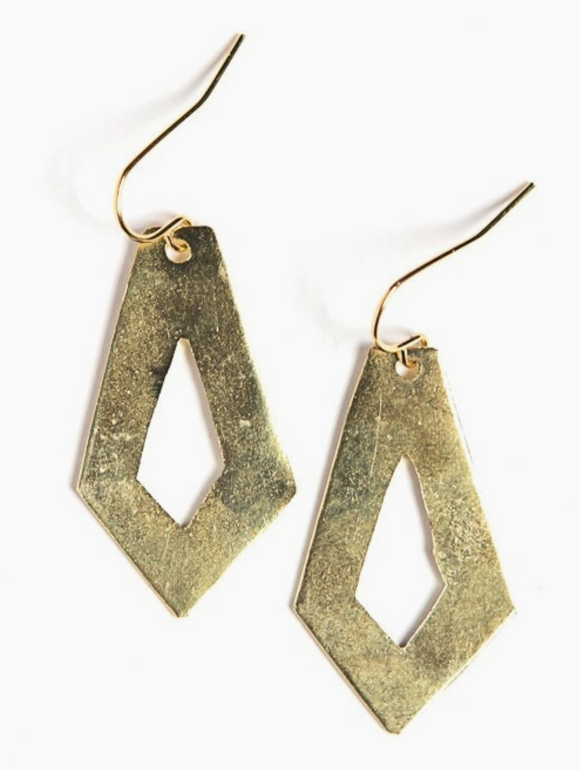 Brass Artillery Earrings-earrings-Fair Anita-The Silo Boutique, Women's Fashion Boutique Located in Warren and Grand Forks North Dakota