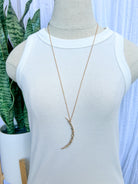 Fame Moon Necklace-Necklaces-Fame-The Silo Boutique, Women's Fashion Boutique Located in Warren and Grand Forks North Dakota