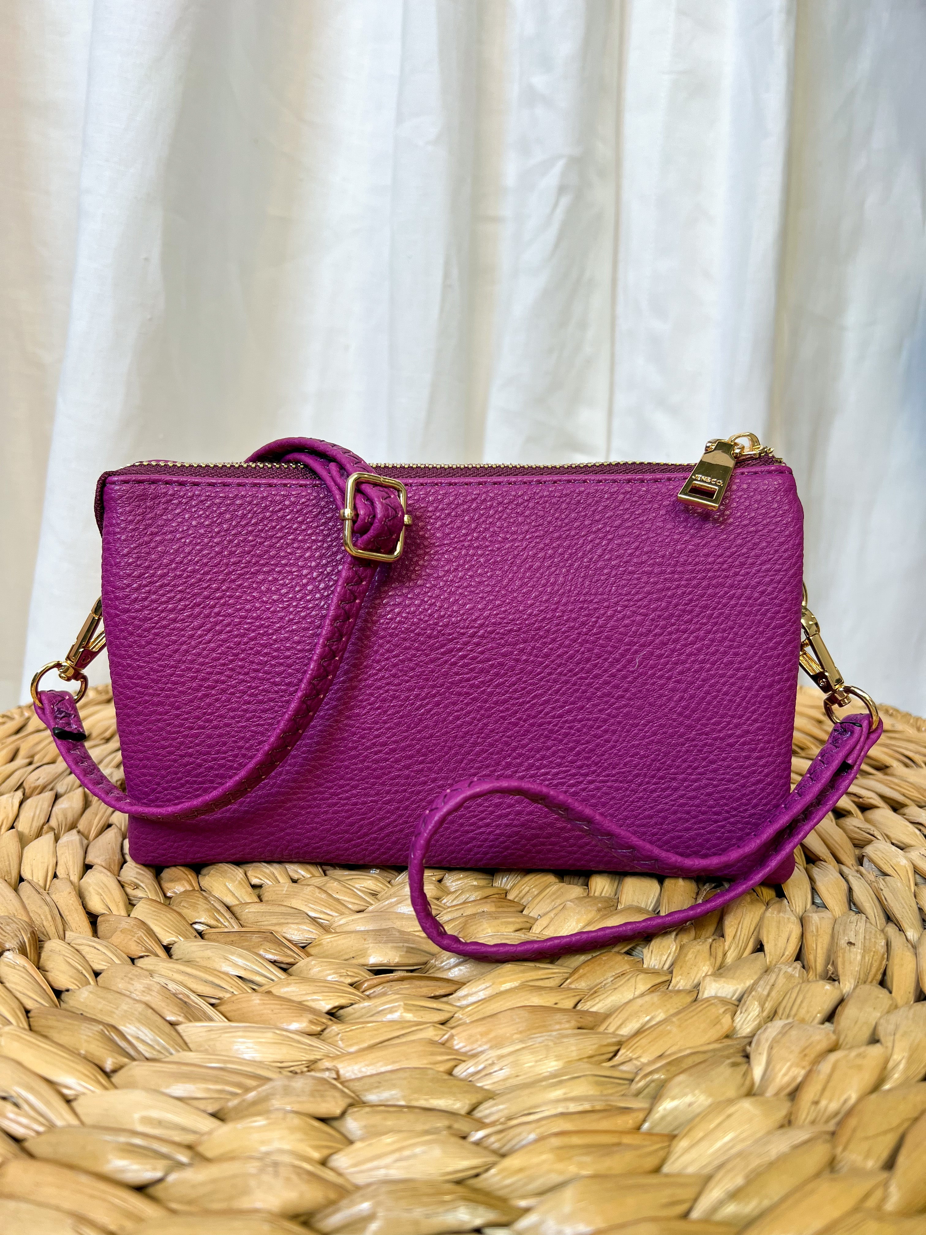 Riley 3 Compartment Crossbody/Wristlet-Crossbody Purses-Jen and Co-The Silo Boutique, Women's Fashion Boutique Located in Warren and Grand Forks North Dakota