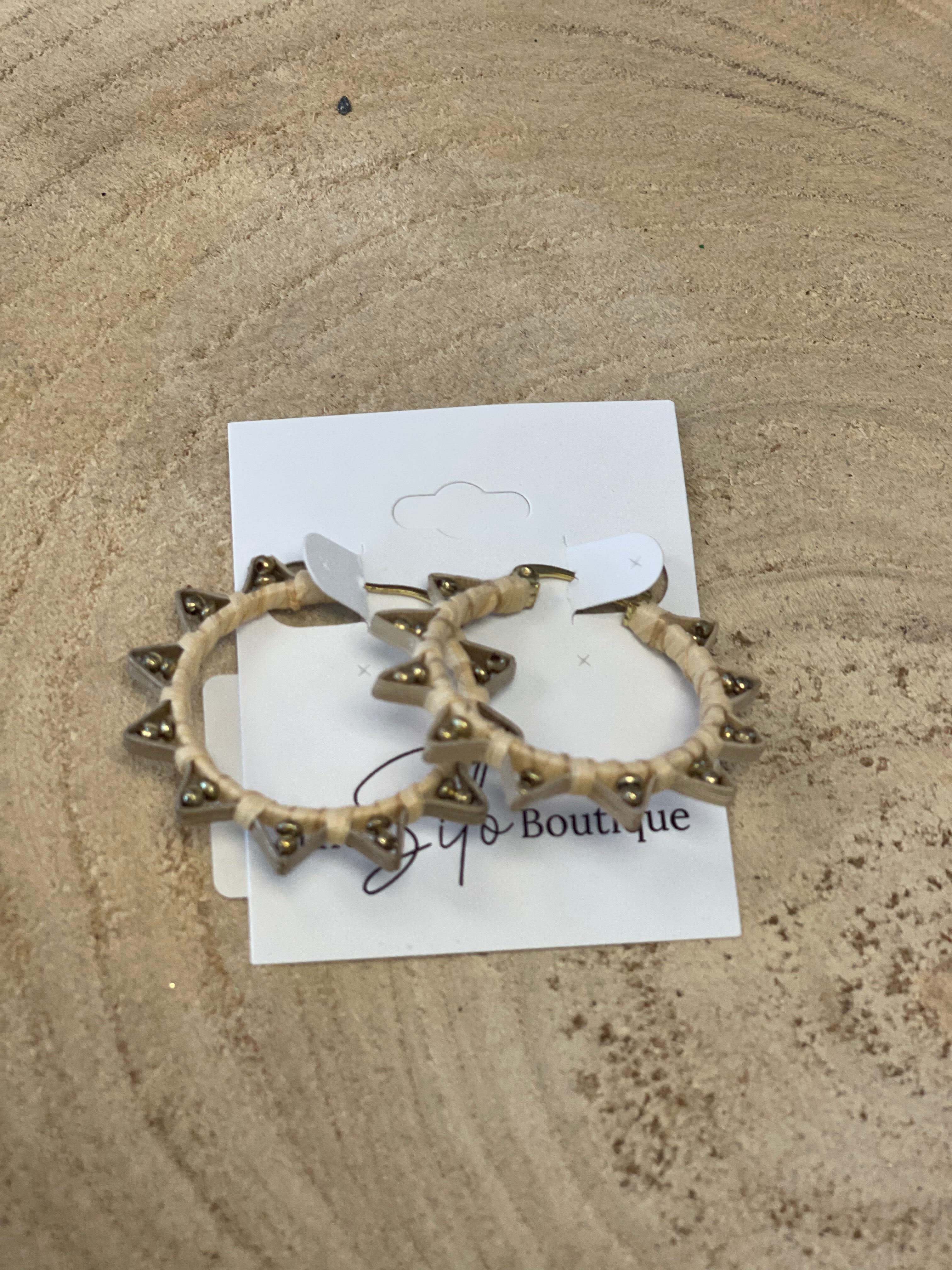 Panache Sun Hoop-Earrings-panache-The Silo Boutique, Women's Fashion Boutique Located in Warren and Grand Forks North Dakota