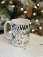 Warren Coffee Mug-Coffee Mugs-ivory and sage-The Silo Boutique, Women's Fashion Boutique Located in Warren and Grand Forks North Dakota