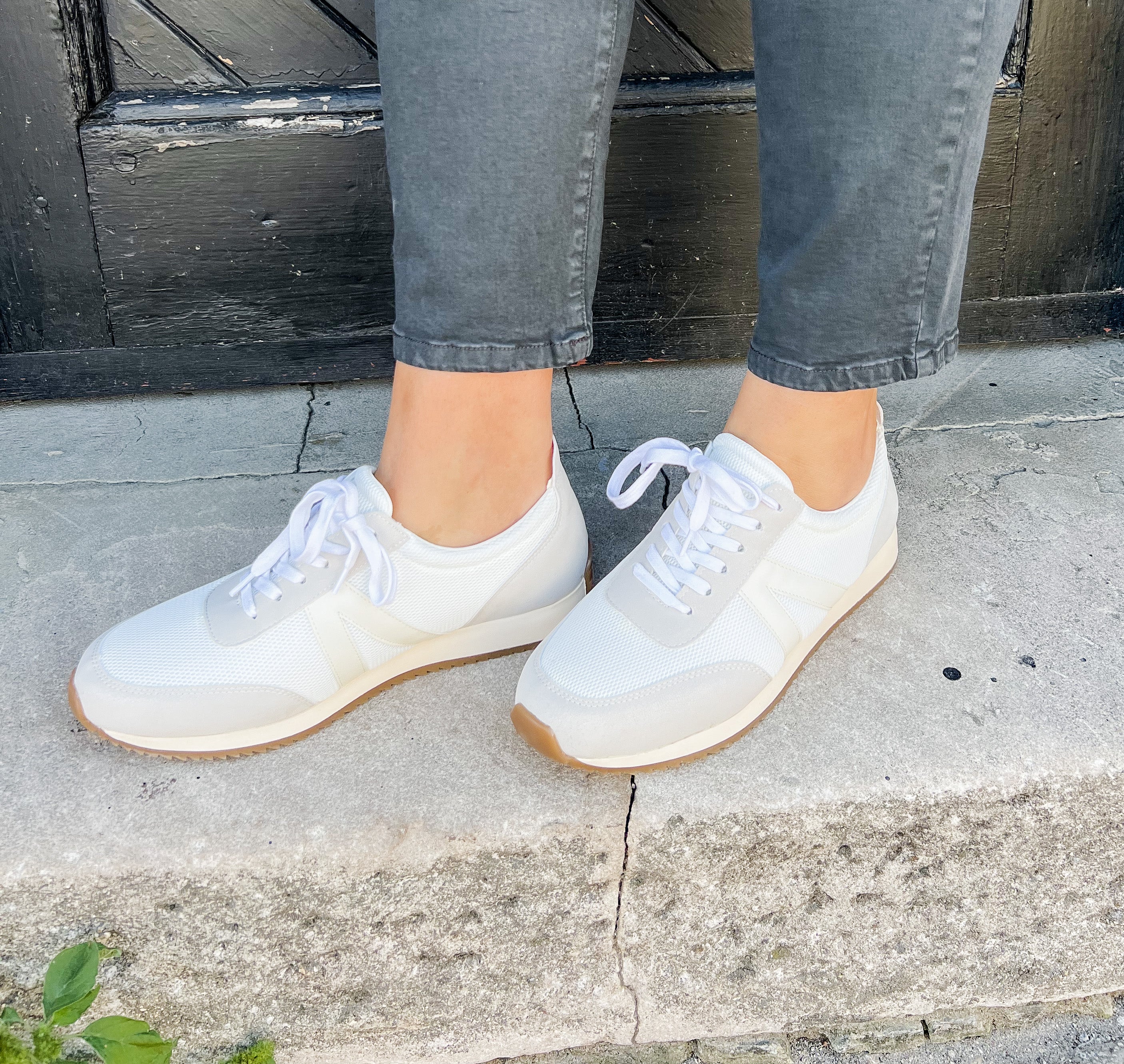 Mia Kable White Sneaker-Sneakers-MIA-The Silo Boutique, Women's Fashion Boutique Located in Warren and Grand Forks North Dakota