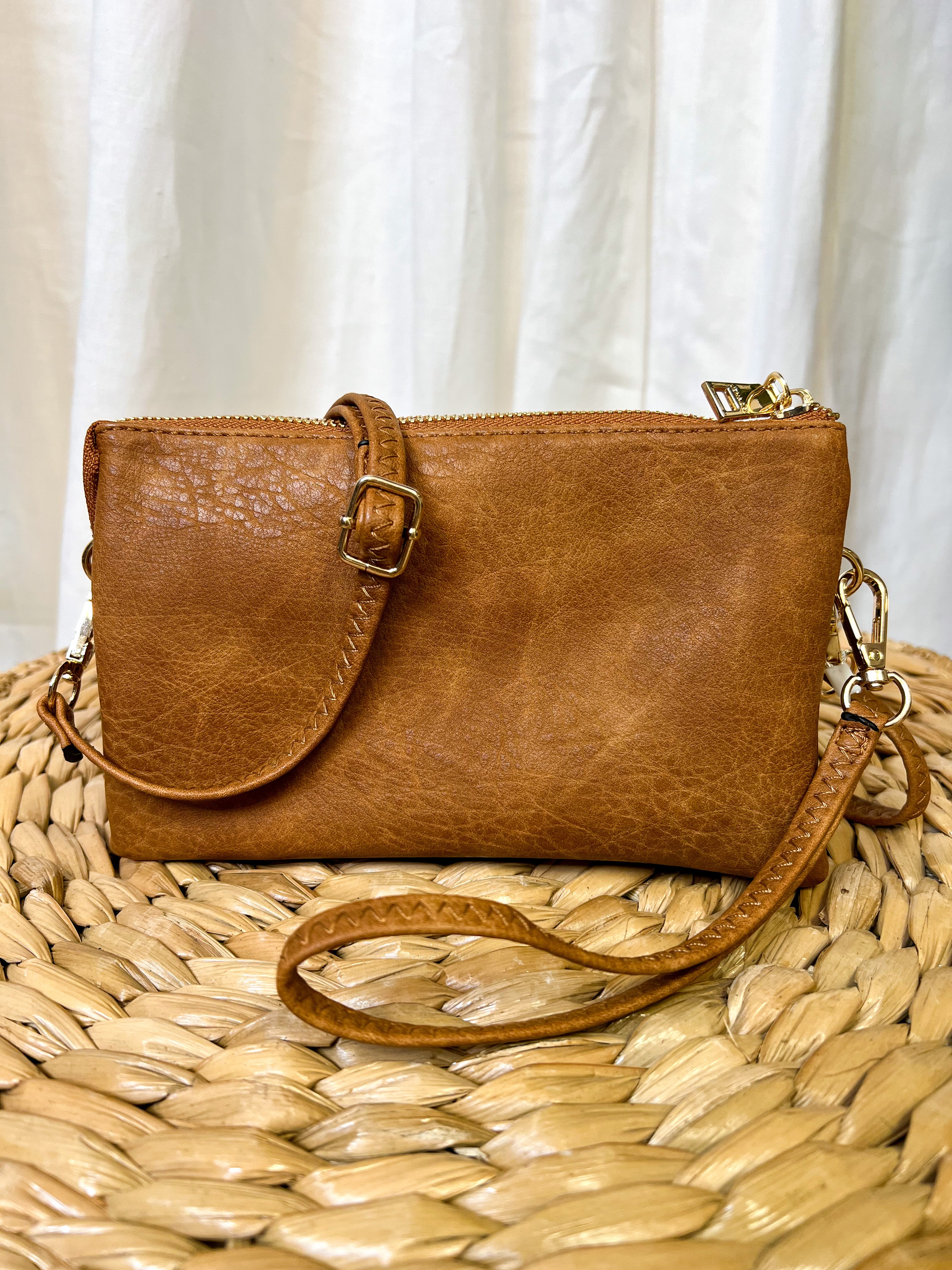 Riley 3 Compartment Crossbody/Wristlet-Crossbody Purses-Jen and Co-The Silo Boutique, Women's Fashion Boutique Located in Warren and Grand Forks North Dakota